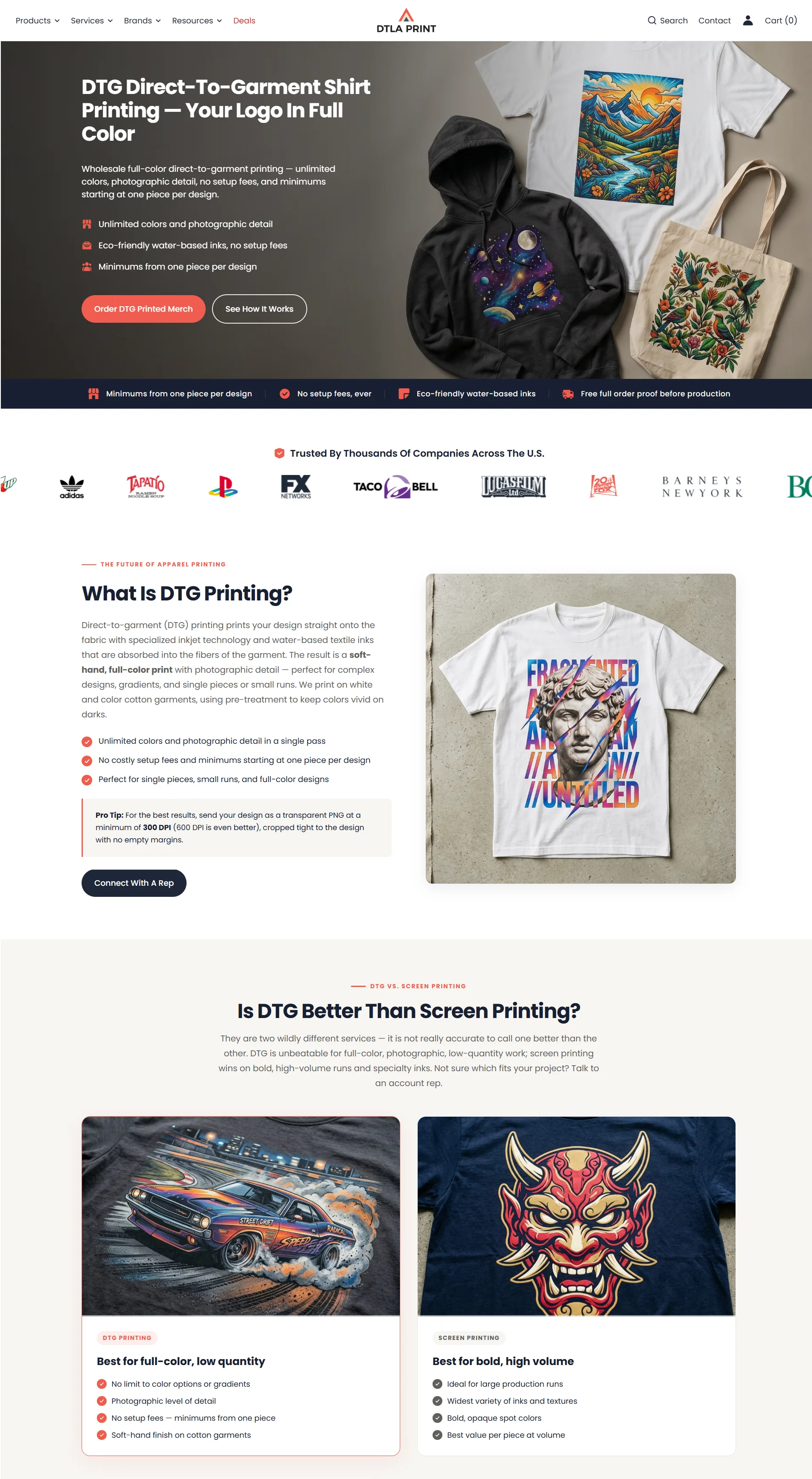DTLA Print blog with articles on custom printing and apparel
