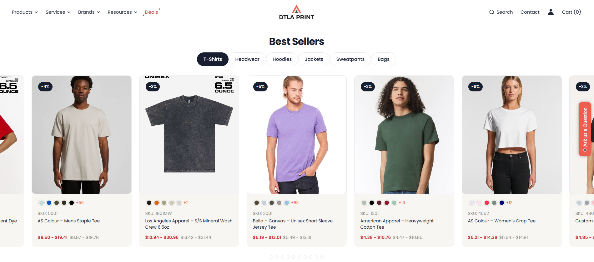 DTLA Print website built by Shop Titan